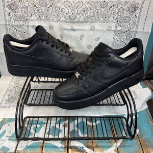 Nike Air Force 1 Men's Shoes Size 7 Sneakers Triple Black ~ AF1 315122-001